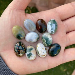 Oval 18x13mm Ocean Jasper cabochons