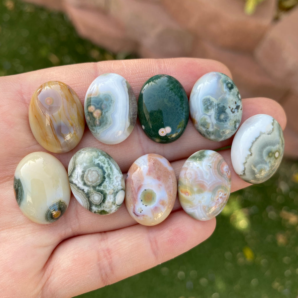 Oval 20x15mm Ocean Jasper cabochons