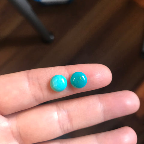 8mm Kingman cabochons