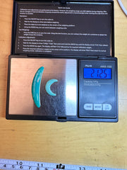 Crescent turquoise cabochons