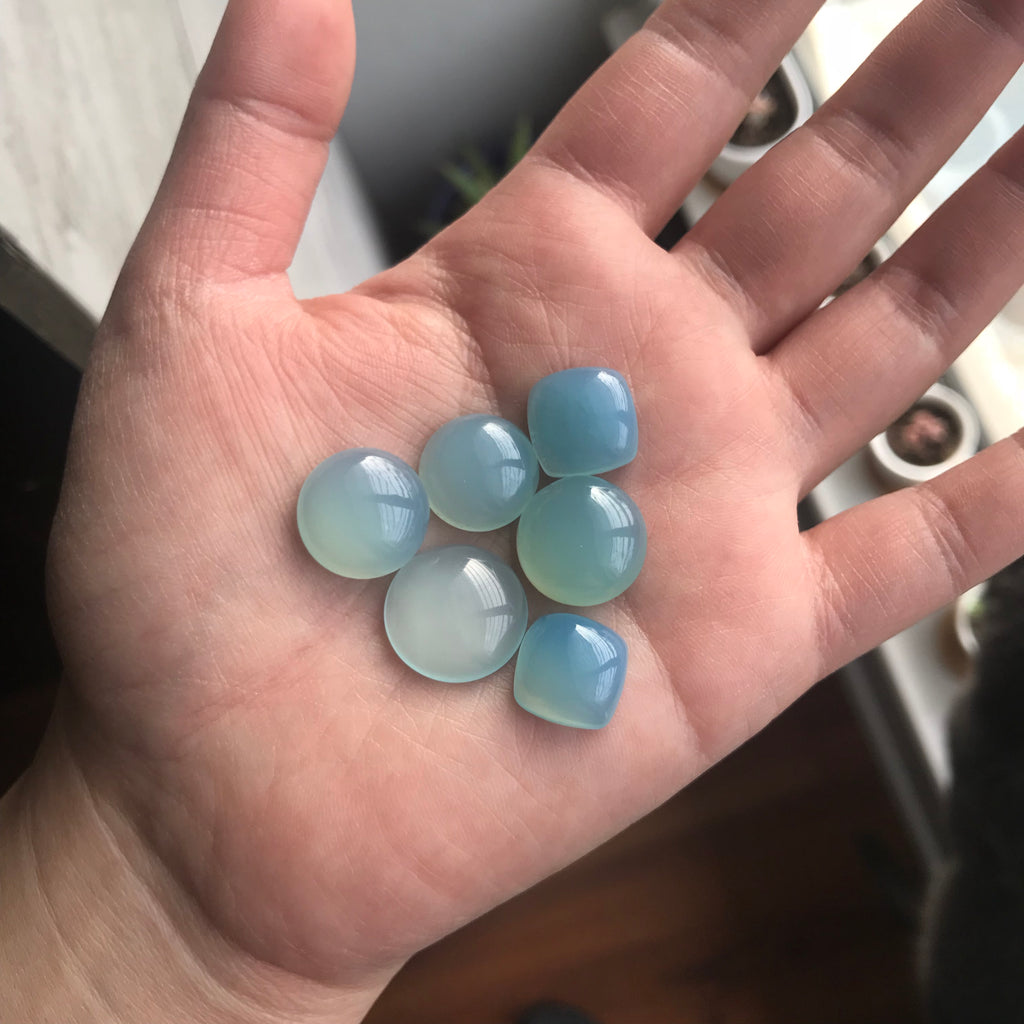 RESERVED: Chalcedony cabochons