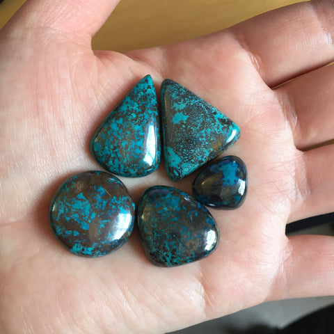 Chrysocolla cabochons