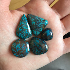 Chrysocolla cabochons