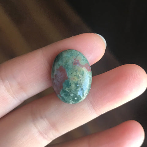 Oval Ocean Jasper cabochon for @jpoloyu53
